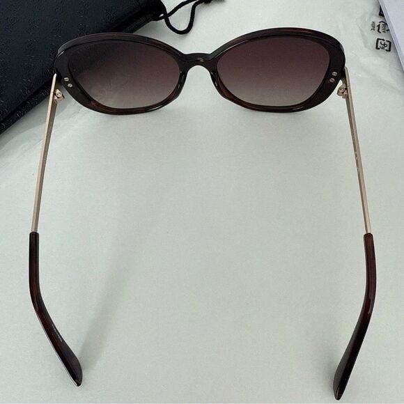 NEW GUESS GF6162 55 mm Dark Havana/Gradient Brown Oval Sunglasses main image 4